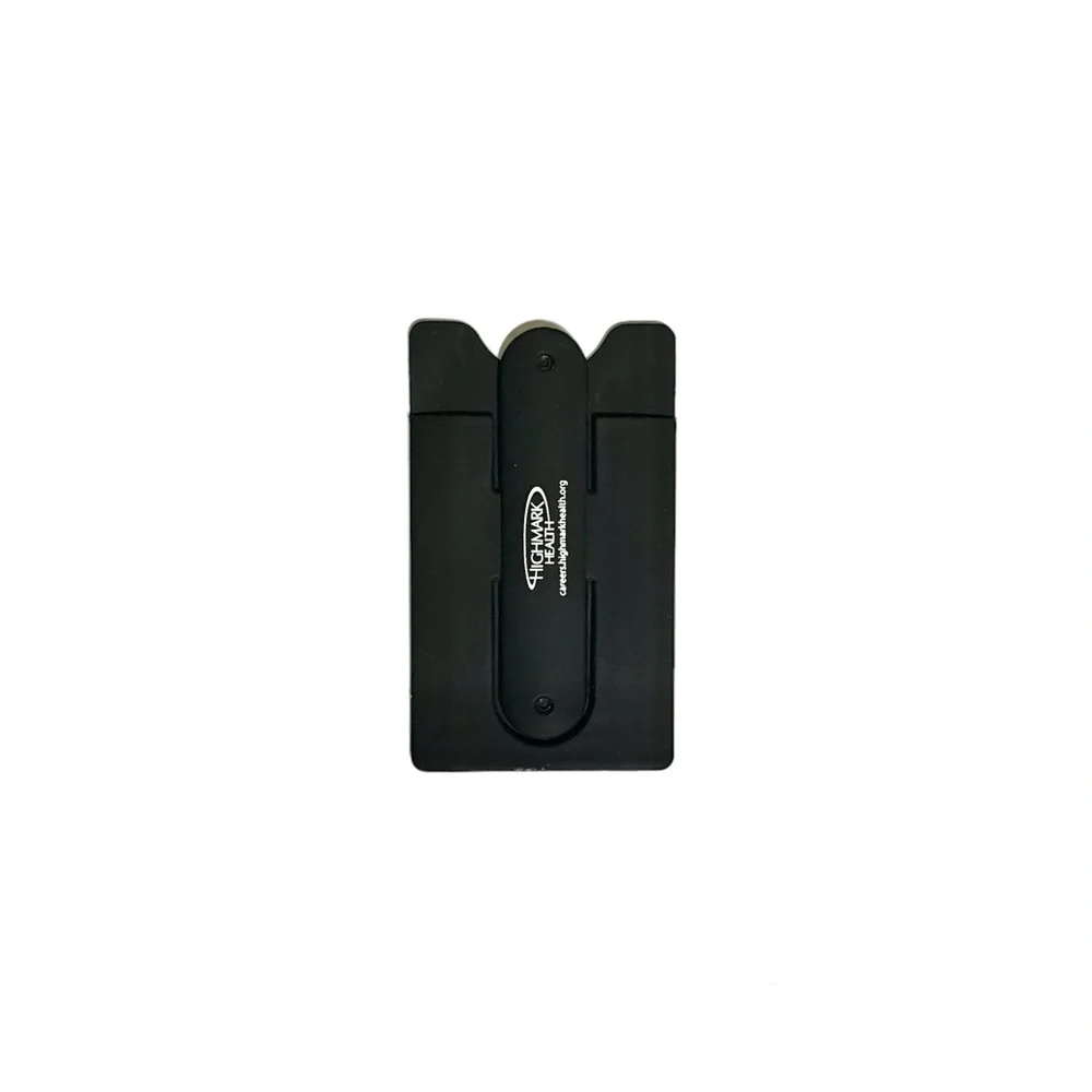 Highmark Health Black Silicone Mobile Pouch
